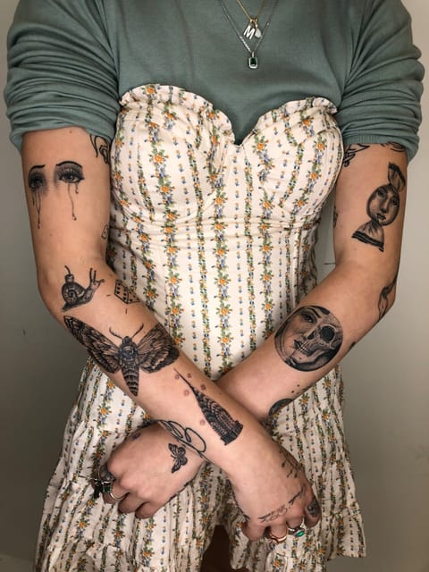Tattoo by Joel Baca in the shop