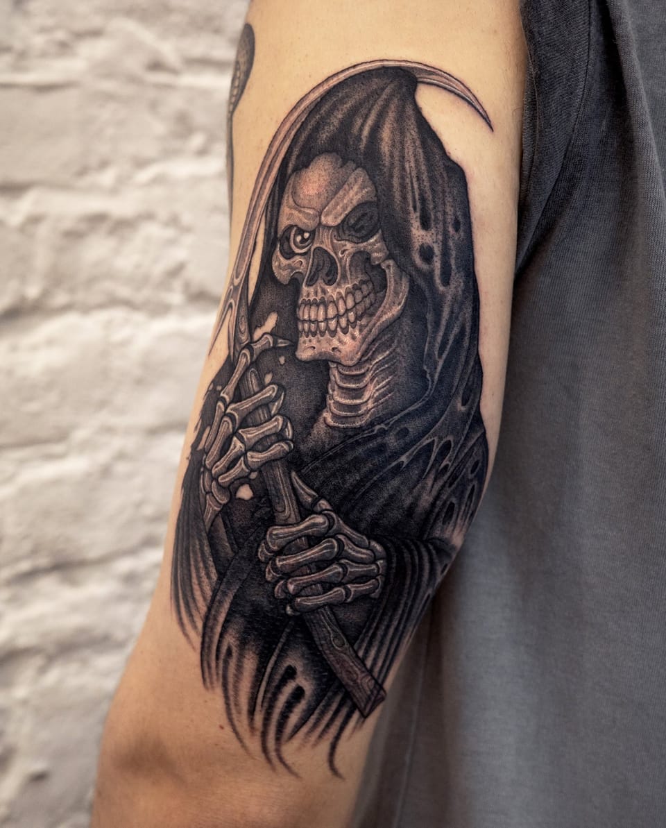 Tattoo by Diego Prieto at Fun City Tattoo
