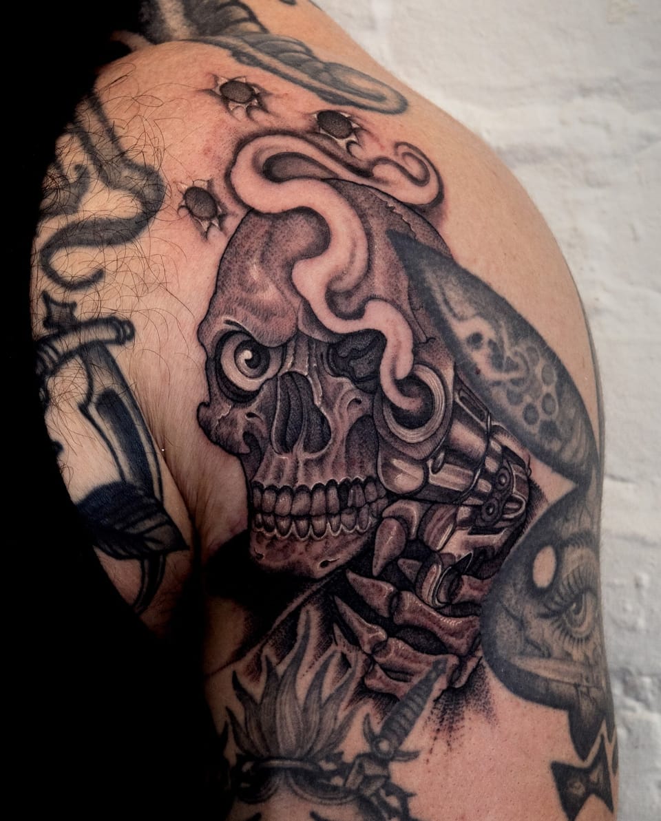 Tattoo by Diego Prieto at Fun City Tattoo