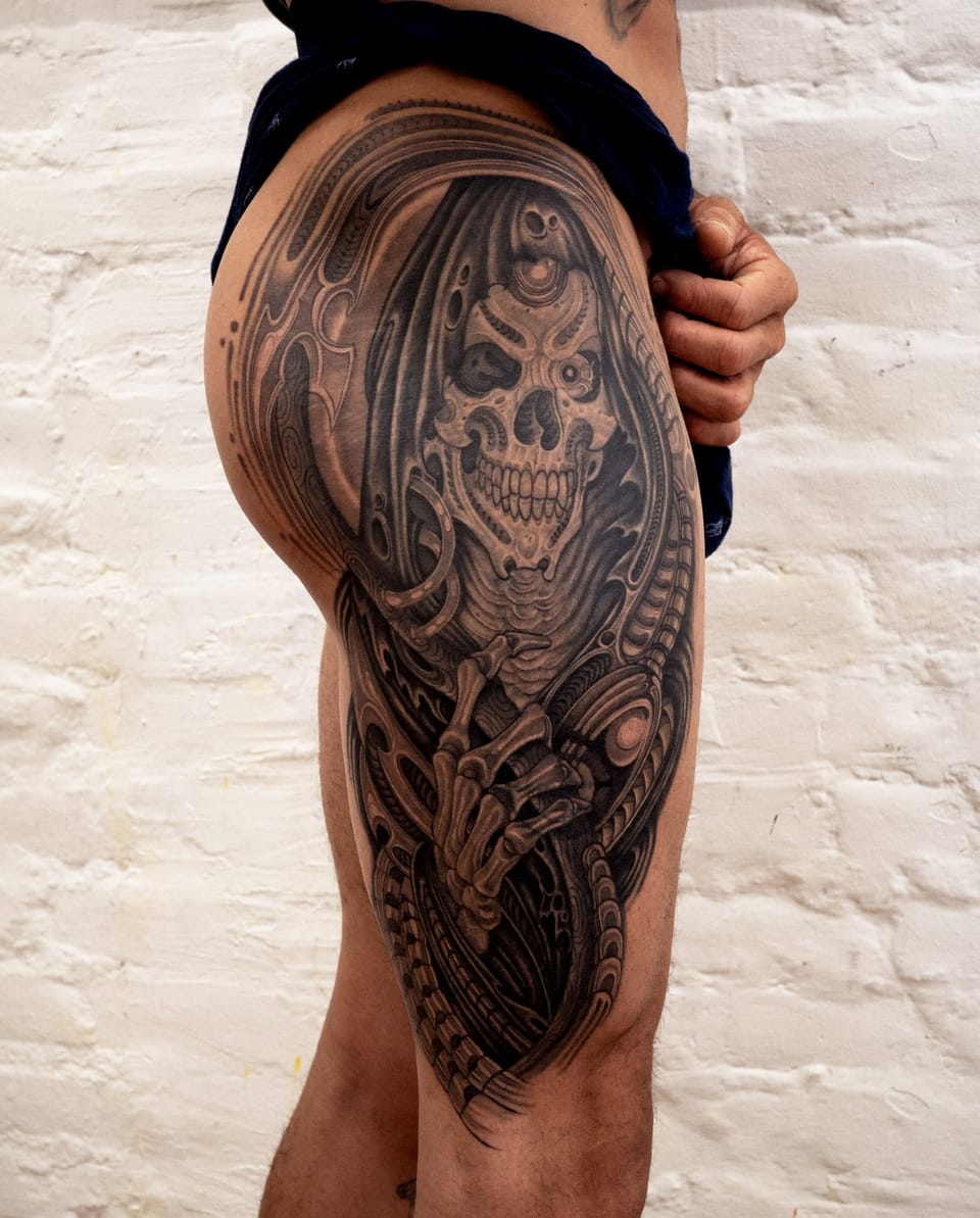 Tattoo by Diego Prieto at Fun City Tattoo