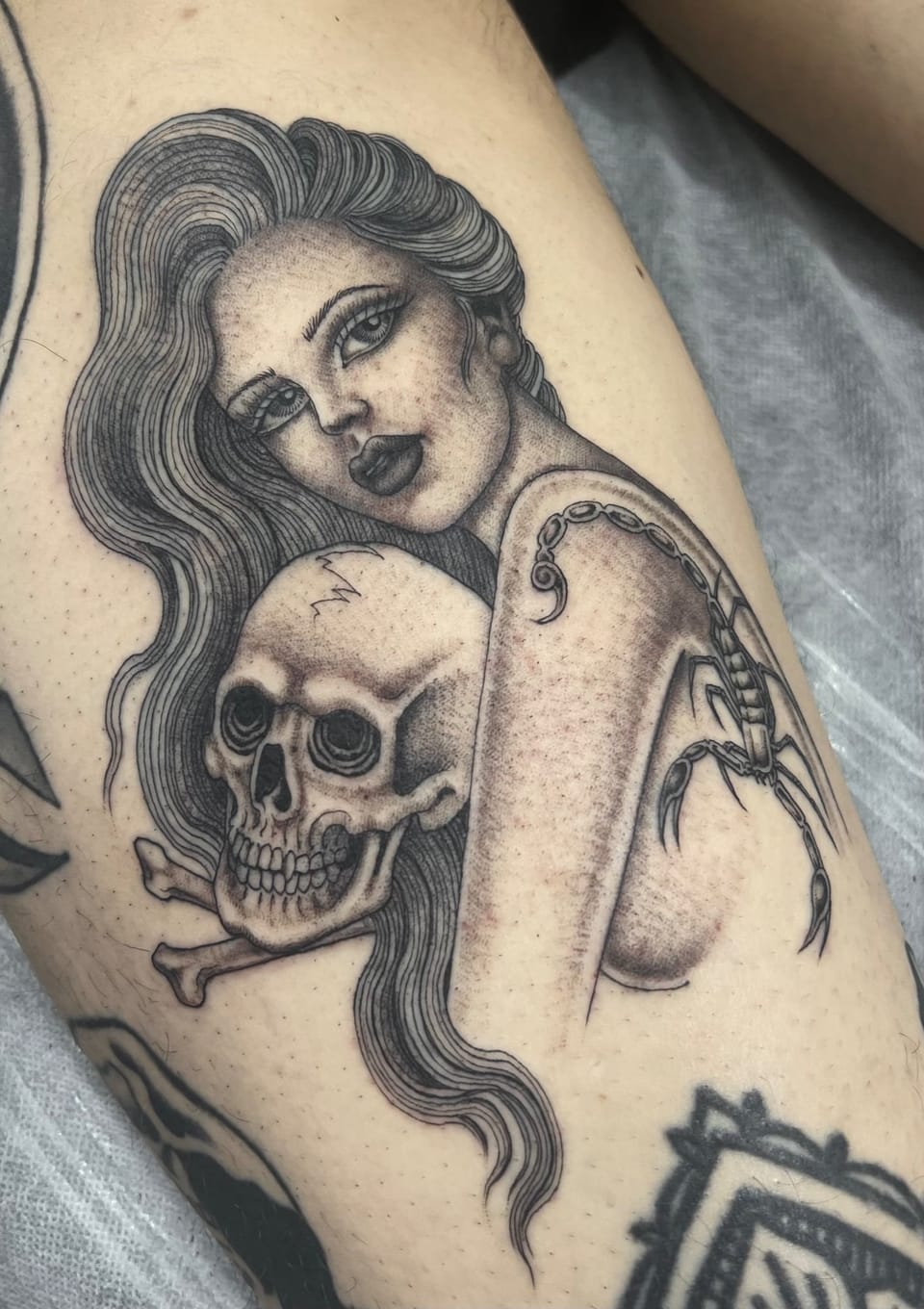 Tattoo by Mina Aoki at Fun City Tattoo