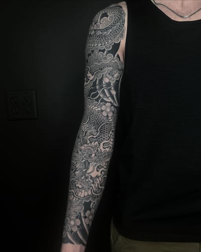 Tattoo by Mina Aoki at Fun City Tattoo