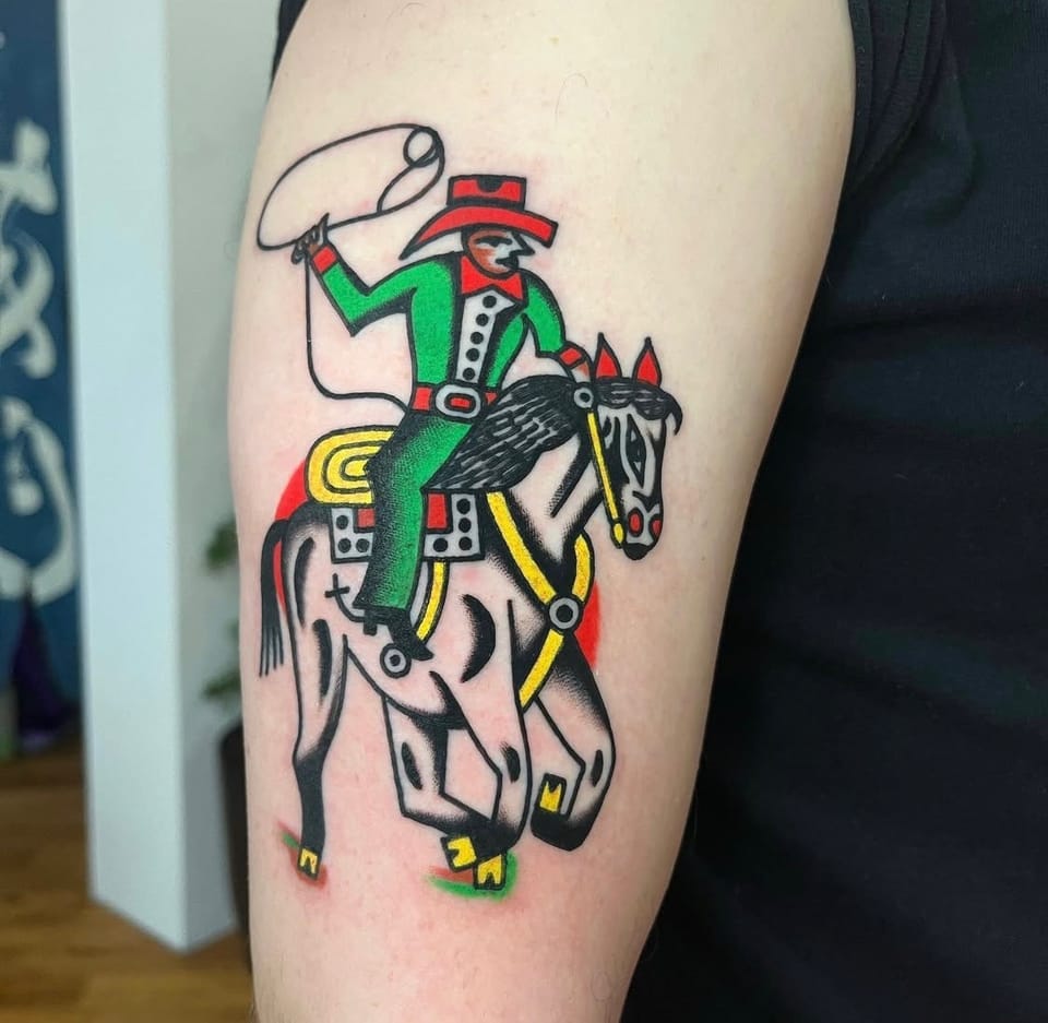 Traditional Tattoos by Alberto Lelli at Fun City Tattoo